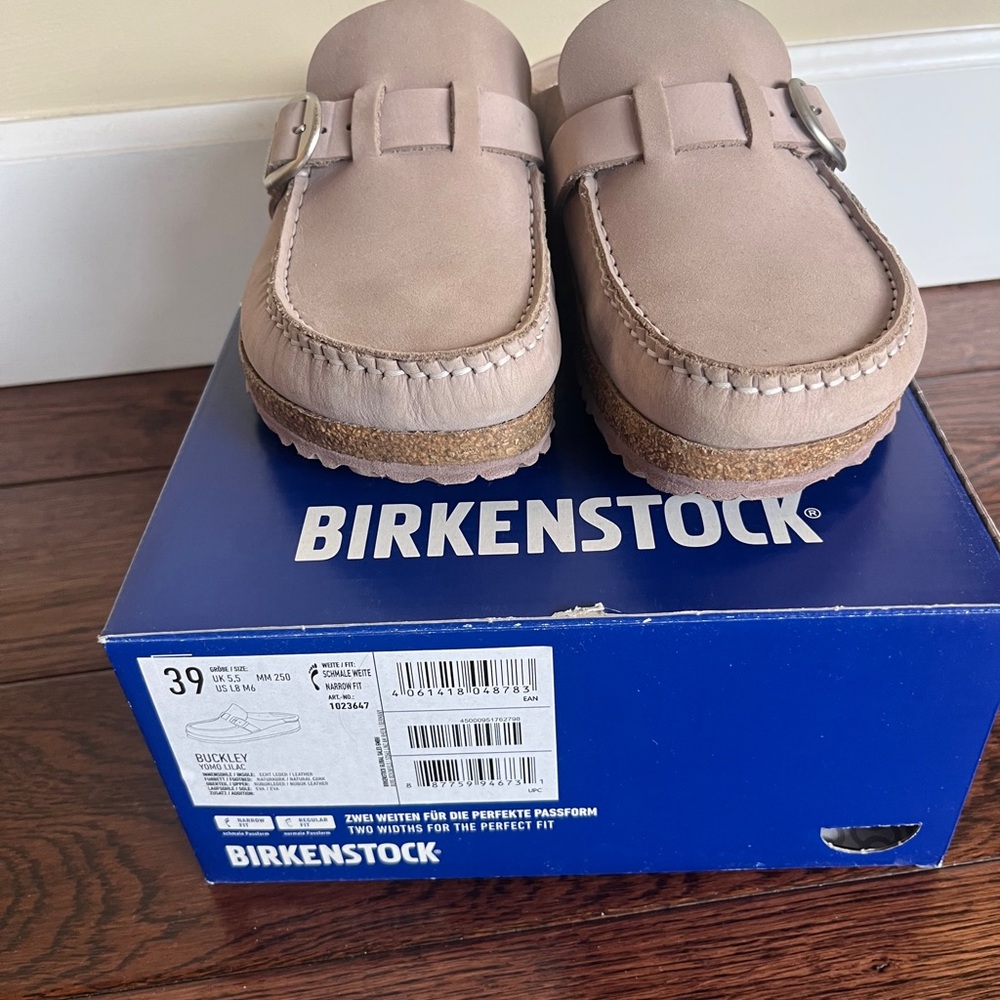 Birkenstock Buckley! Lilac color - used only a few times! Size 39!